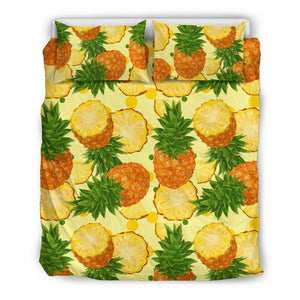 Cutting Pineapple Yellow Bedding Set