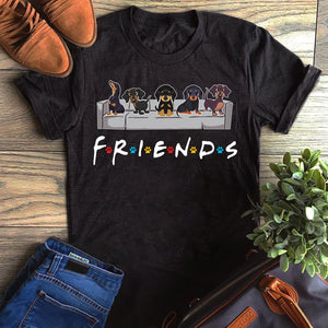 Dachshund Friends T-Shirt Custom T Shirts Printing Dachshund Friends T-Shirt Custom T Shirts Printing - Vegamart.com