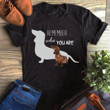 Dachshund Remember Who You Are T-Shirt Custom T Shirts Printing Dachshund Remember Who You Are T-Shirt Custom T Shirts Printing - Vegamart.com