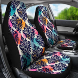 Damask Colorful Pattern Print Seat Cover Car Seat Covers Set 2 Pc, Car Accessories Car Mats Damask Colorful Pattern Print Seat Cover Car Seat Covers Set 2 Pc, Car Accessories Car Mats - Vegamart.com