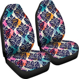 Damask Colorful Pattern Print Seat Cover Car Seat Covers Set 2 Pc, Car Accessories Car Mats Damask Colorful Pattern Print Seat Cover Car Seat Covers Set 2 Pc, Car Accessories Car Mats - Vegamart.com