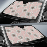 Dandelion Pattern Print Car Sun Shade