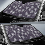 Dandelion Print Pattern Car Sun Shade