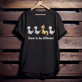 Dinosaur Dare To Be Different T-Shirt Custom T Shirts Printing Dinosaur Dare To Be Different T-Shirt Custom T Shirts Printing - Vegamart.com