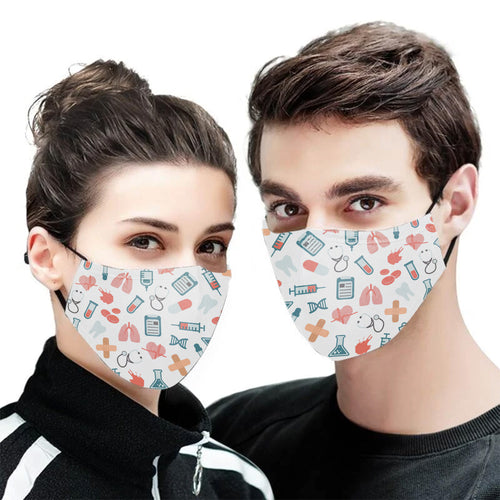 Doctor Face Mask Face Cover Filter PM 2.5 Polyester Antibacterial 3D Men, Women Fashion Outdoor Doctor Face Mask Face Cover Filter PM 2.5 Polyester Antibacterial 3D Men, Women Fashion Outdoor - Vegamart.com