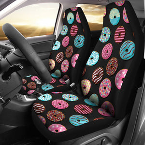 Donut Pattern Print Design Car Seat Covers Set 2 Pc, Car Accessories Car Mats Covers Donut Pattern Print Design Car Seat Covers Set 2 Pc, Car Accessories Car Mats Covers - Vegamart.com