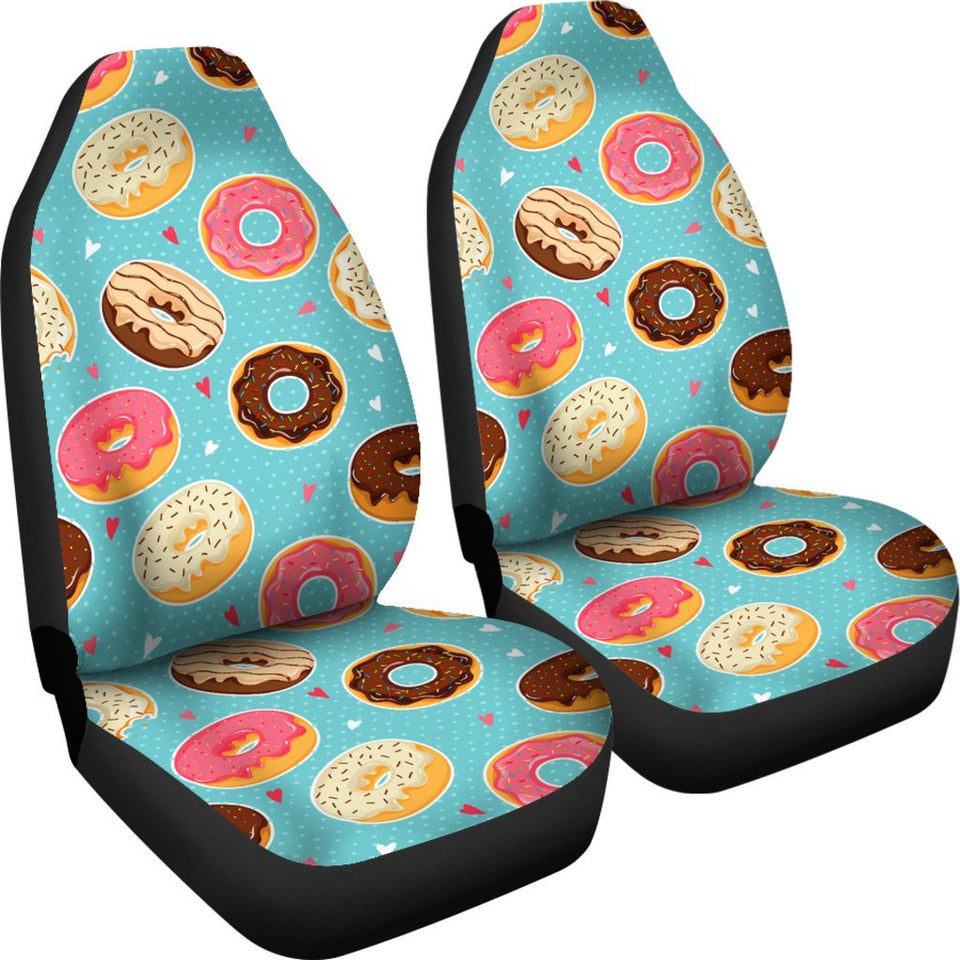Donut Pattern Print Seat Cover Car Seat Covers Set 2 Pc, Car Accessories Car Mats Donut Pattern Print Seat Cover Car Seat Covers Set 2 Pc, Car Accessories Car Mats - Vegamart.com