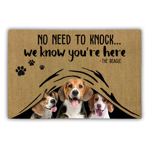 No Need To Knock... Beagle Doormat No Need To Knock... Beagle Doormat - Vegamart.com