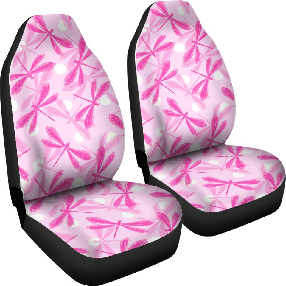 Dragonfly Pink Seat Cover Car Seat Covers Set 2 Pc, Car Accessories Car Mats Dragonfly Pink Seat Cover Car Seat Covers Set 2 Pc, Car Accessories Car Mats - Vegamart.com
