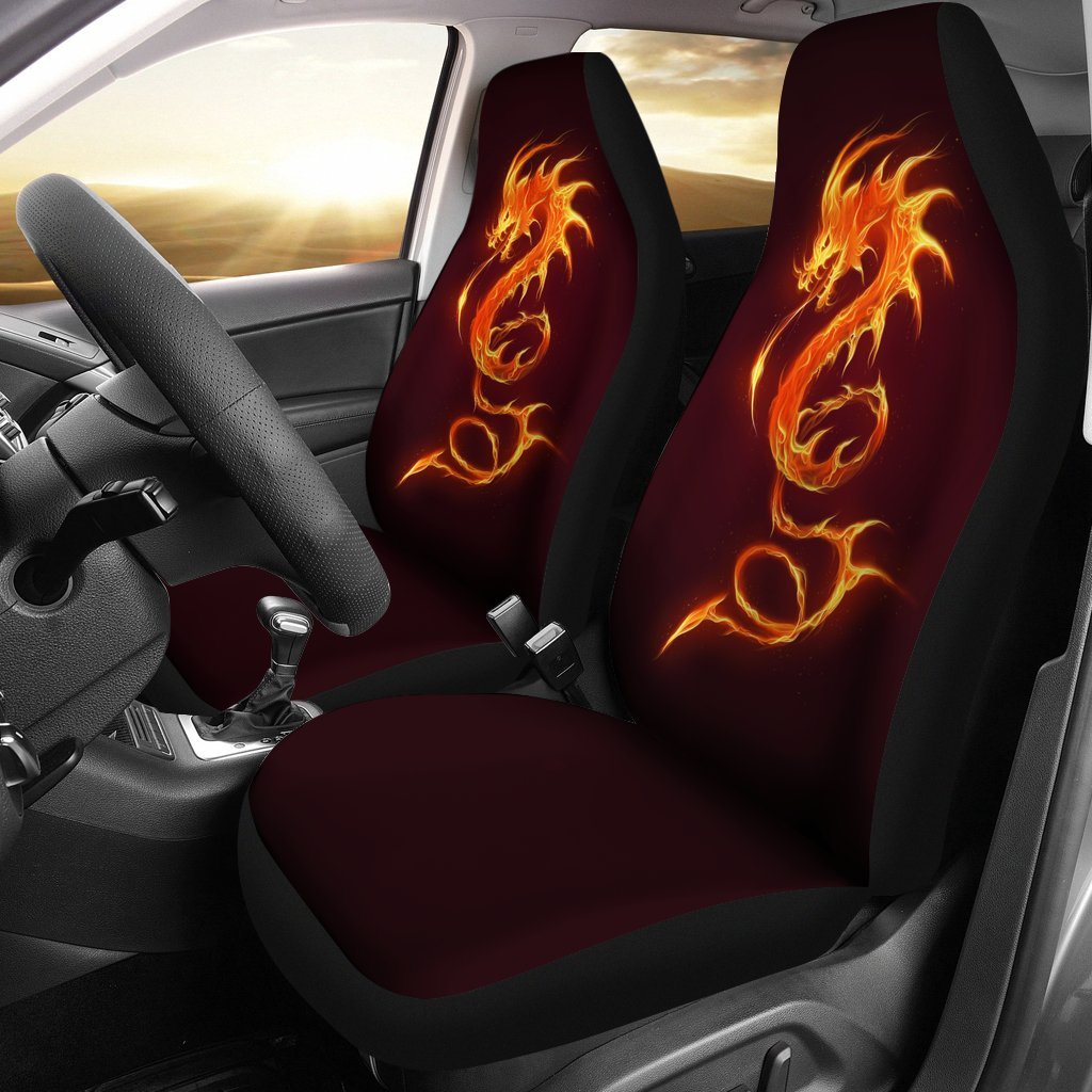 Dragons Fire Design Car Seat Covers Set 2 Pc, Car Accessories Car Mats Covers Dragons Fire Design Car Seat Covers Set 2 Pc, Car Accessories Car Mats Covers - Vegamart.com