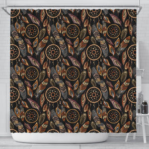Dream Catcher Embroidered Style Shower Curtain