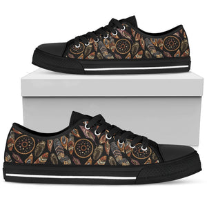 Dream Catcher Embroidered Style Low Top Shoes For Men, Women Dream Catcher Embroidered Style Low Top Shoes For Men, Women - Vegamart.com