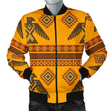 Eagle Aztec Pattern Print Men Casual Bomber Jacket