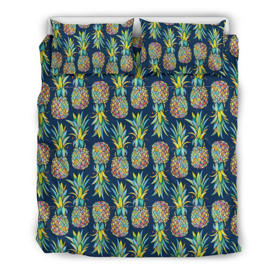 Edm Pineapple Blue Bedding Set