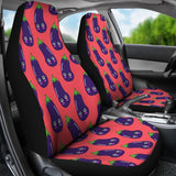 Eggplant Funny Print Pattern Seat Cover Car Seat Covers Set 2 Pc, Car Accessories Car Mats Eggplant Funny Print Pattern Seat Cover Car Seat Covers Set 2 Pc, Car Accessories Car Mats - Vegamart.com