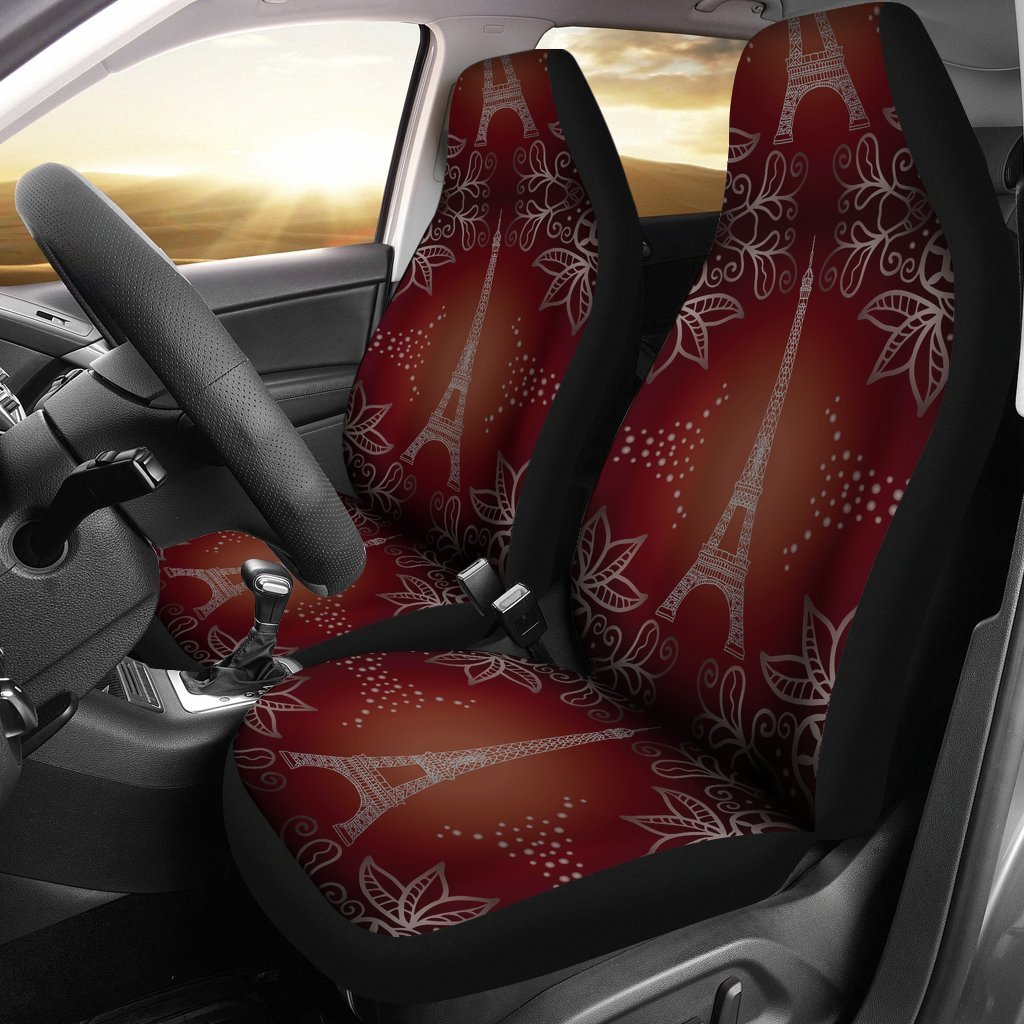 Eiffel Tower Drawing Print Car Seat Covers Set 2 Pc, Car Accessories Car Mats Covers Eiffel Tower Drawing Print Car Seat Covers Set 2 Pc, Car Accessories Car Mats Covers - Vegamart.com