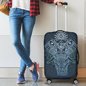 Elephant Mandala Luggage Cover Protector