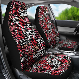 Ethnic Red Print Pattern Seat Cover Car Seat Covers Set 2 Pc, Car Accessories Car Mats Ethnic Red Print Pattern Seat Cover Car Seat Covers Set 2 Pc, Car Accessories Car Mats - Vegamart.com