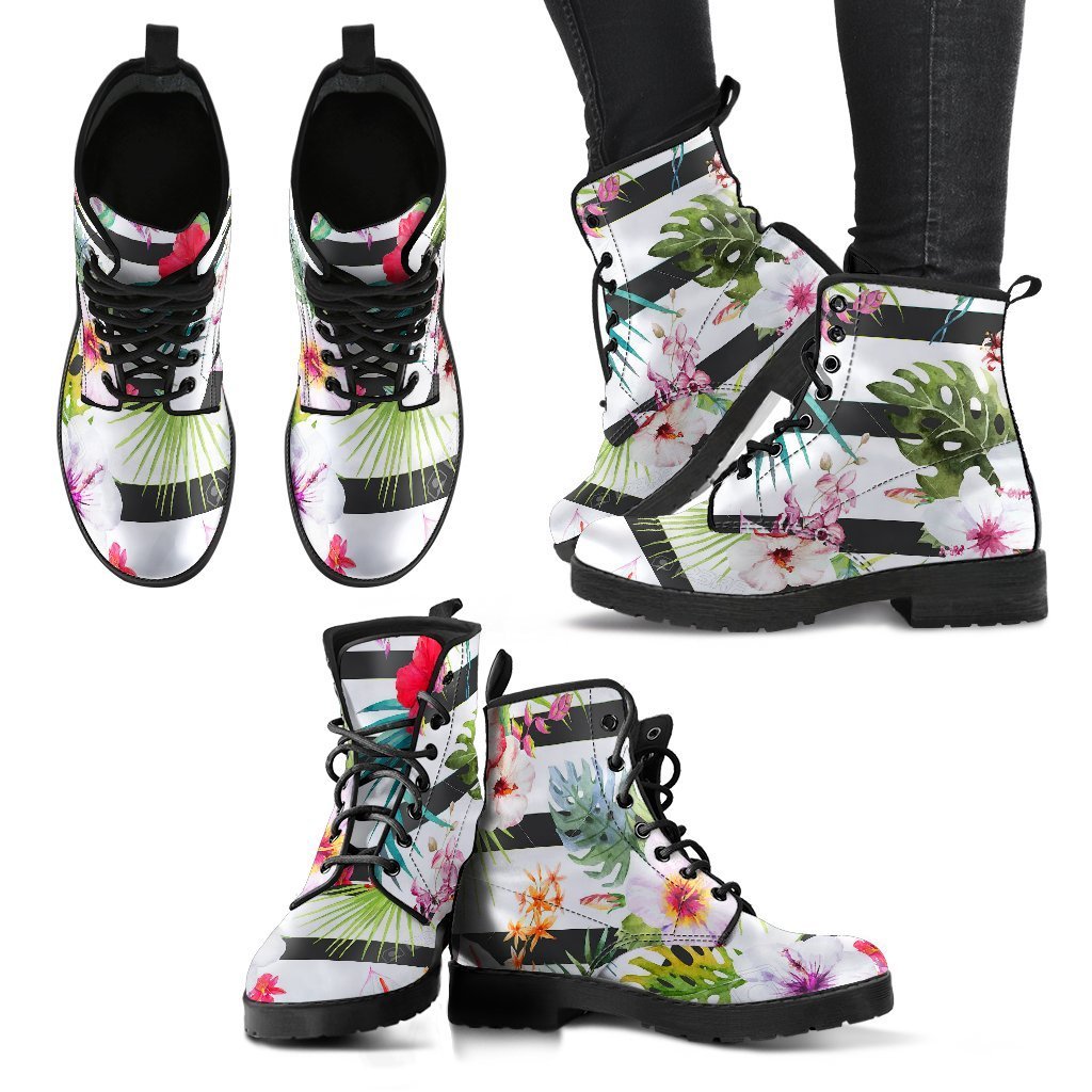Exotic Flower Designer Boots