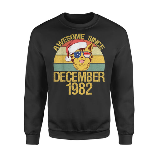Awesome Since December 1982 37Th Birthday Gift Cat Lover Sweatshirt Custom T Shirts Printing Awesome Since December 1982 37Th Birthday Gift Cat Lover Sweatshirt Custom T Shirts Printing - Vegamart.com