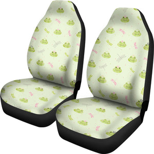 Frog Prince Crown Pattern Print Seat Cover Car Seat Covers Set 2 Pc, Car Accessories Car Mats Frog Prince Crown Pattern Print Seat Cover Car Seat Covers Set 2 Pc, Car Accessories Car Mats - Vegamart.com