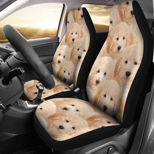 Goldendoodle In Lots Print Car Seat Covers-Free Shipping