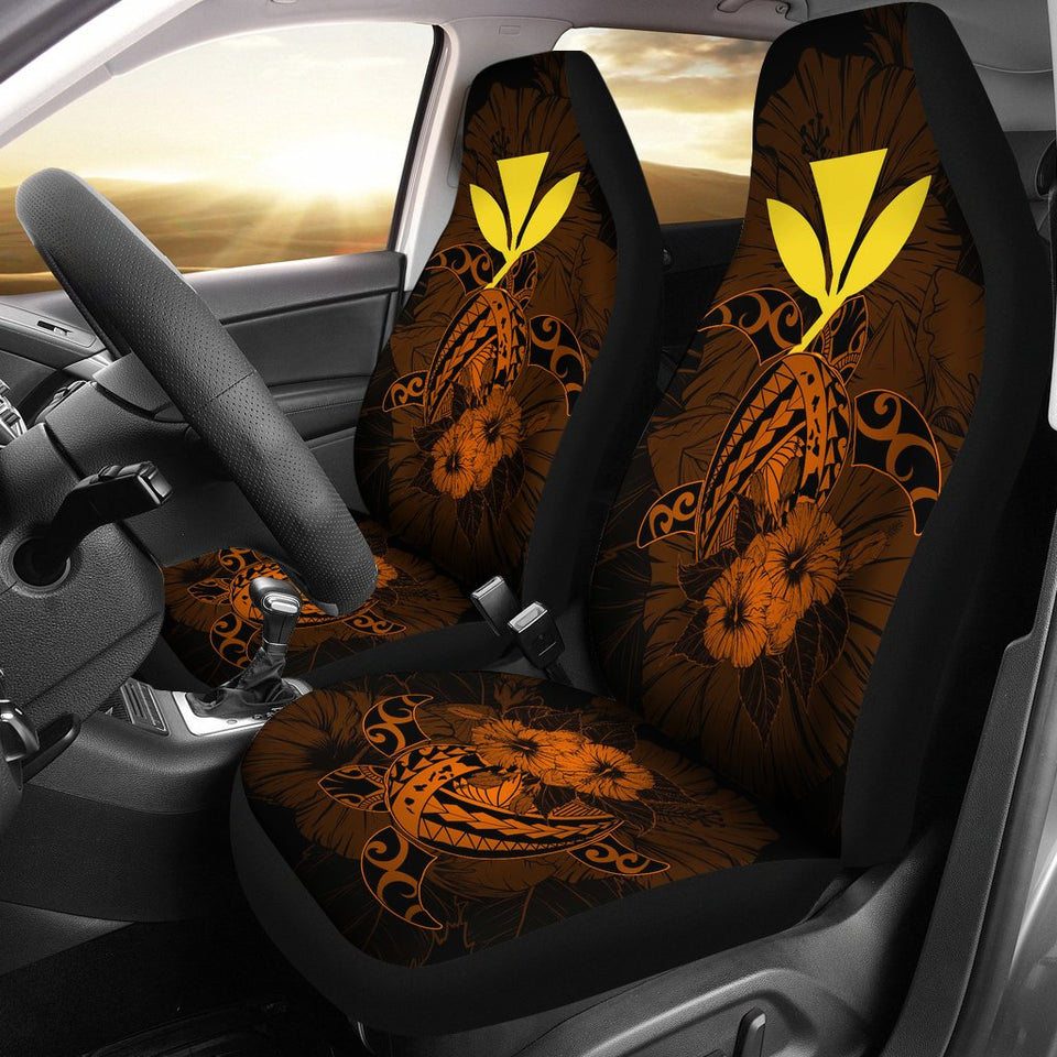 Hawaii Hibiscus Car Seat Cover - Harold Turtle - Orange - AH J9