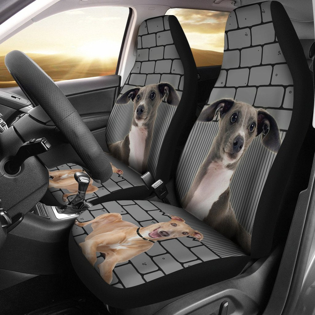 Italian Greyhound Print Car Seat Covers- Free Shipping
