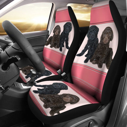 Cute Barbet Dog Print Car Seat Covers-Free Shipping