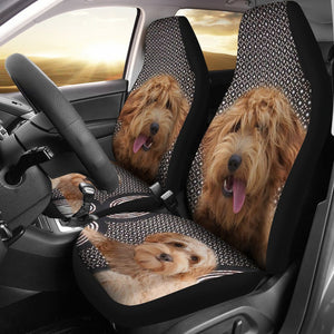 Goldendoodle Dog Print Car Seat Covers-Free Shipping