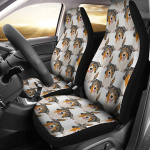 Australian Shepherd Dog Pattern Print Car Seat Covers-Free Shipping