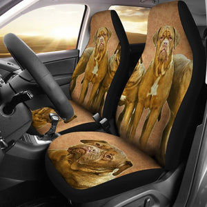 Dogue De Bordeaux Print Car Seat Covers-Free Shipping