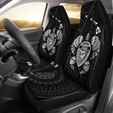 Hawaii Turtle Hibicus Map Car Seat Covers - White - AH - J6