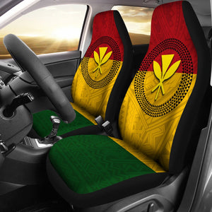 Hawaii Kanaka Flag Polynesian Car Seat Covers Ver 1.0 - AH - J6