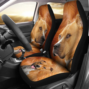 American Staffordshire Terrier Print Car Seat Covers-Free Shipping