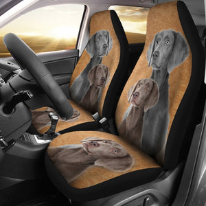 Cute Weimaraner Dog Print Car Seat Covers-Free Shipping