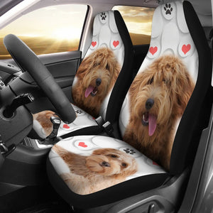 Goldendoodle Print Car Seat Covers-Free Shipping
