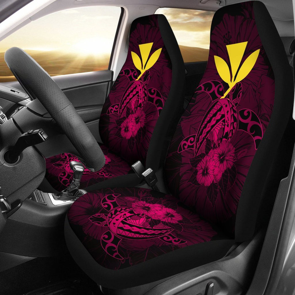Hawaii Hibiscus Car Seat Cover - Harold Turtle - Calico Red - AH J9