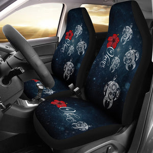 Hawaii Ohana Turtle Hibiscus Galaxy Car Seat Cover - AH - J4
