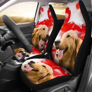 Golden Retriever Dog Print Car Seat Covers- Free Shipping