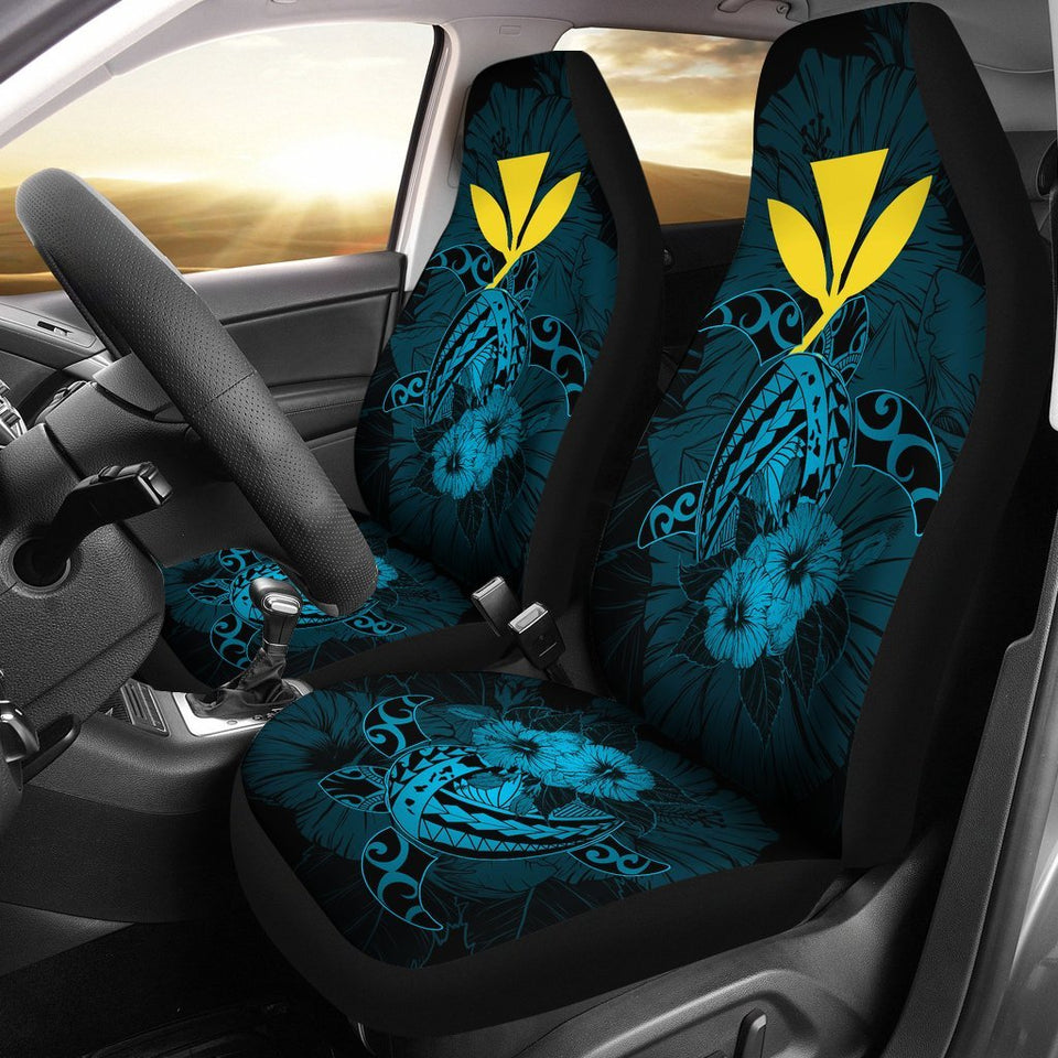 Hawaii Hibiscus Car Seat Cover - Harold Turtle - Traffic Blue - AH J9