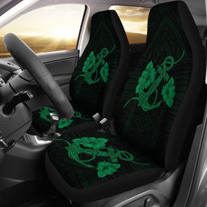 Anchor Green Poly Tribal Car Seat Covers - AH - J1