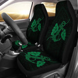 Anchor Green Poly Tribal Car Seat Covers - AH - J1