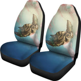 Hawaii Turtle And Jellyfish In Deep Sea Moana Car Seat Covers - AH - J5