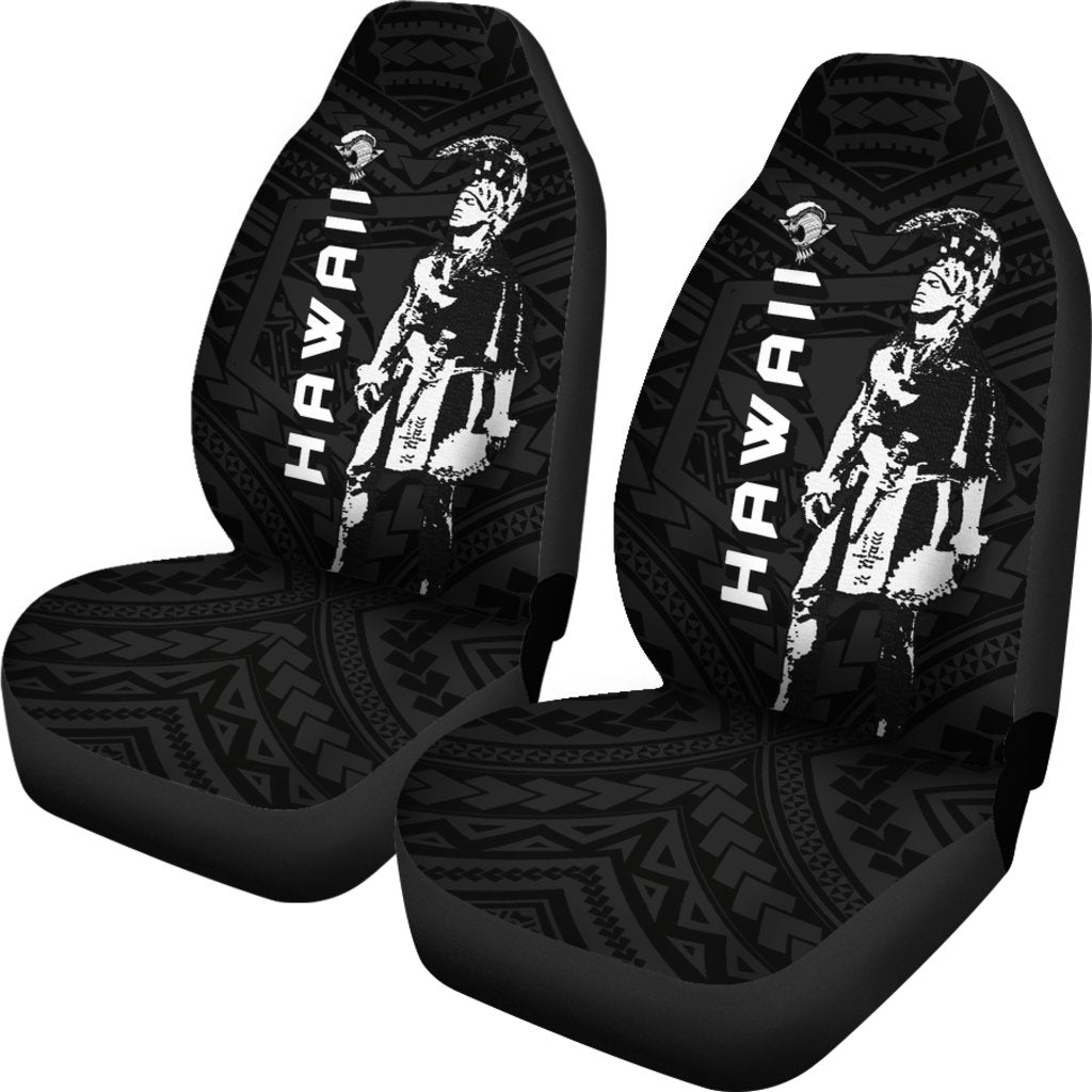 Hawaii Helmet Polynesian Kanaka Warrior Car Seat Covers - AH - J1