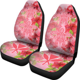 Hawaii Turtle Hibiscus Car Seat Covers - Pink Style - AH - J4
