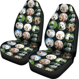 Cute Westie Dog Pattern Print Car Seat Covers-Free Shipping