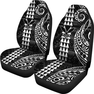 Kanaka Polynesian Car Seat Covers White - AH J4