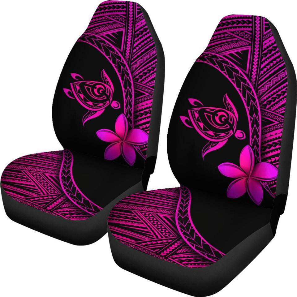 Alohawaii Car Seat Covers - Hawaii Turtle Plumeria Pink - AH J0