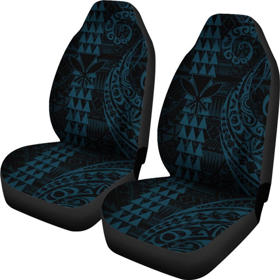Kanaka Polynesian Car Seat Covers Blue - AH J4